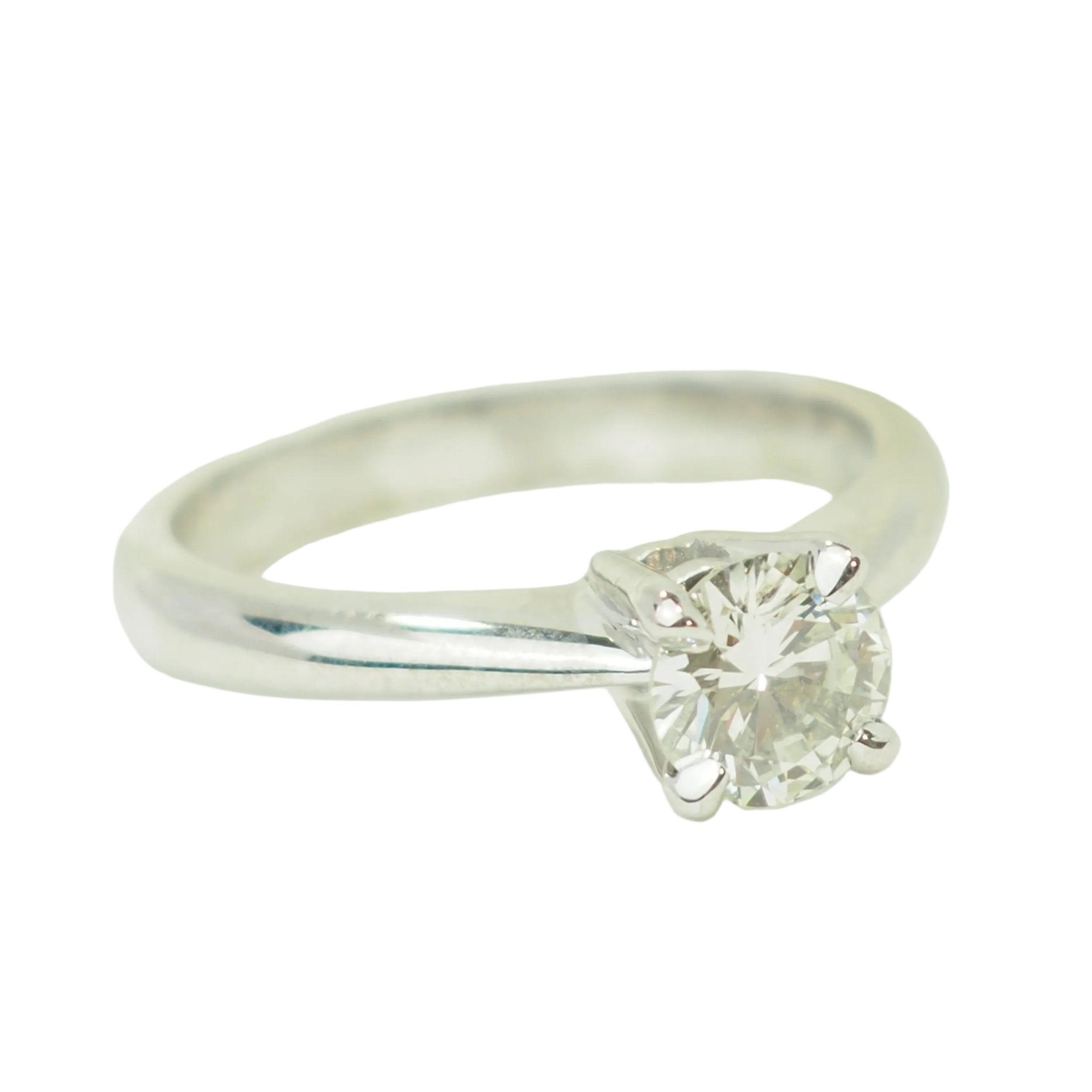 Bague Solitaire en or blanc et diamant