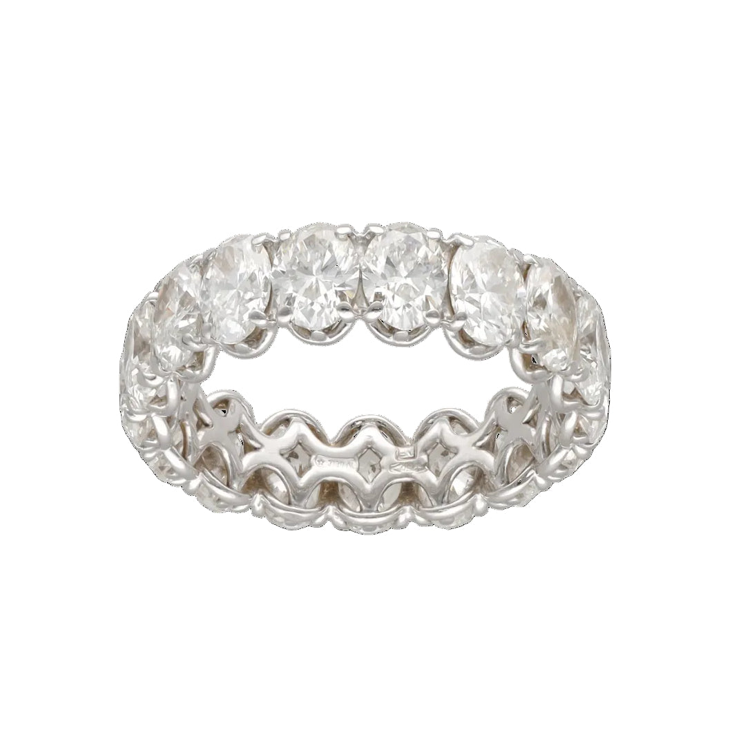 Bague Alliance en or blanc et diamants