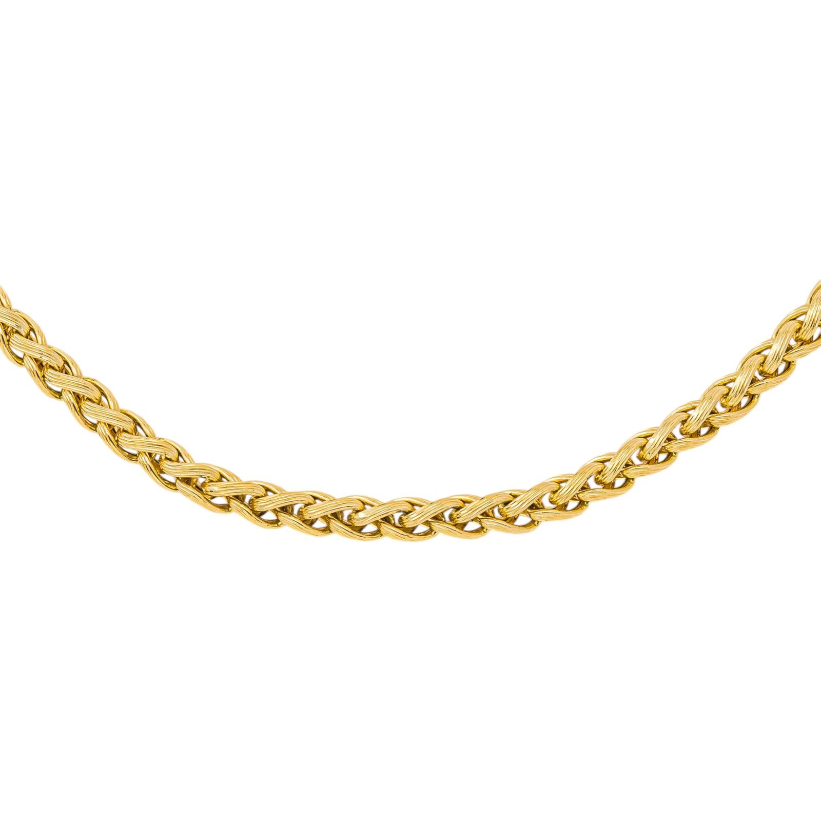 Collier Maille tressée Or jaune
