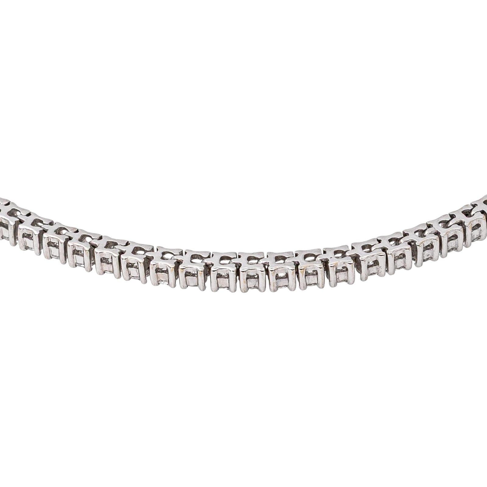 Bracelet Tennis Or blanc Diamant