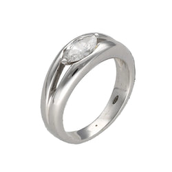 Bague Solitaire en or blanc et diamant