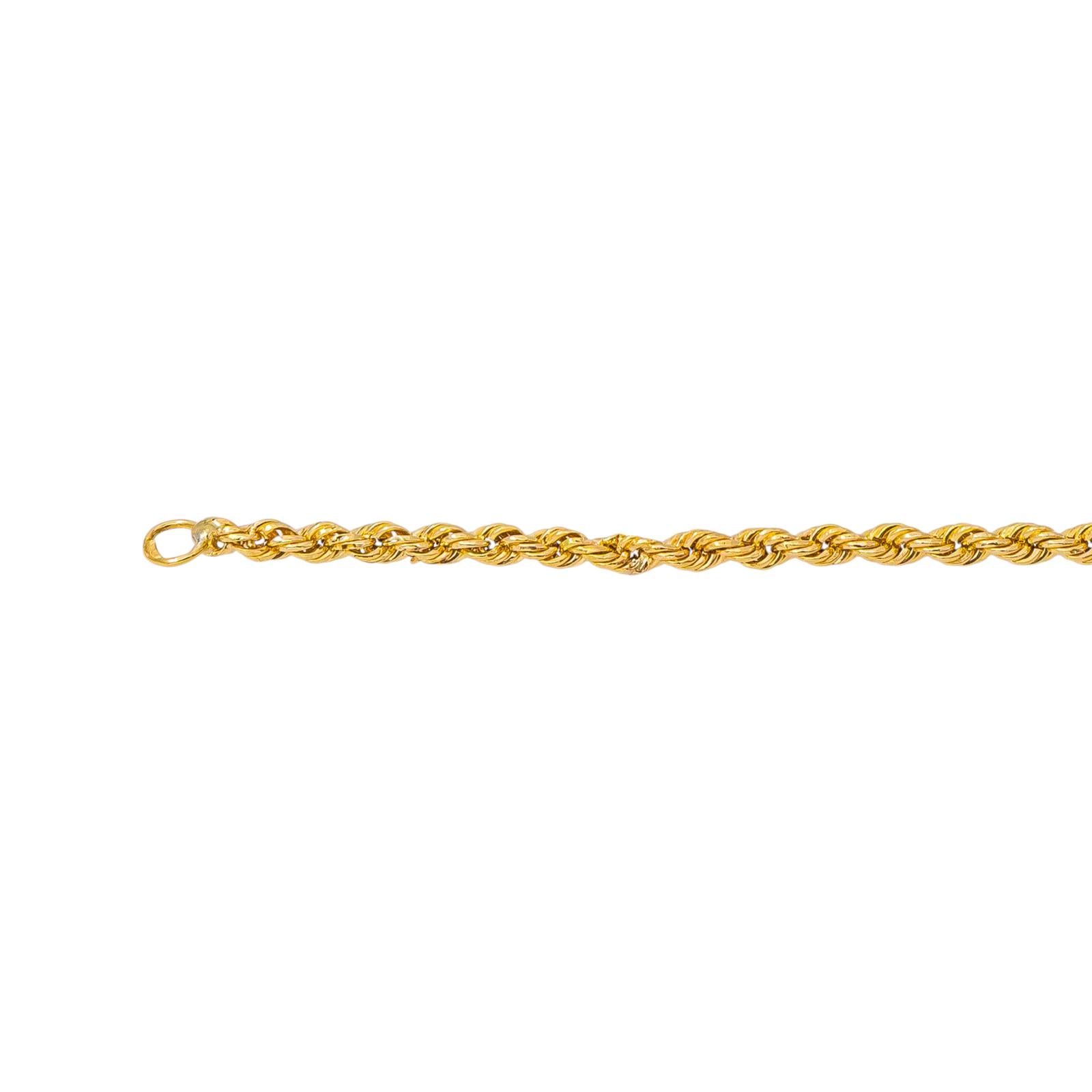 Collier Maille Corde Or jaune