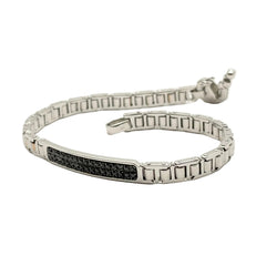 Bracelet Ligne BARAKA en or blanc et diamants