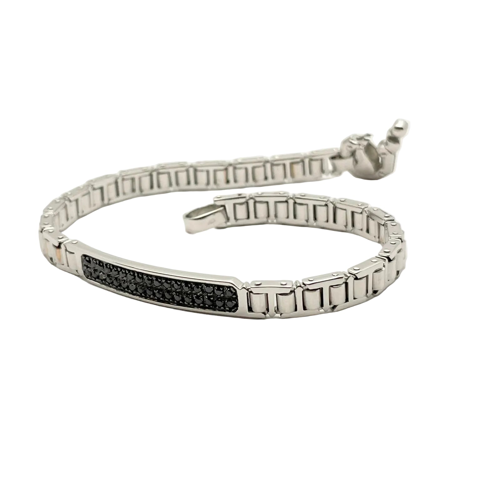 Bracelet Ligne BARAKA en or blanc et diamants