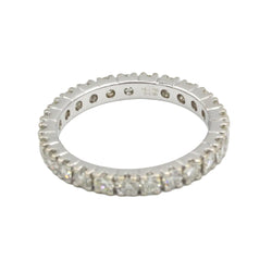 Bague Alliance en or blanc et diamants