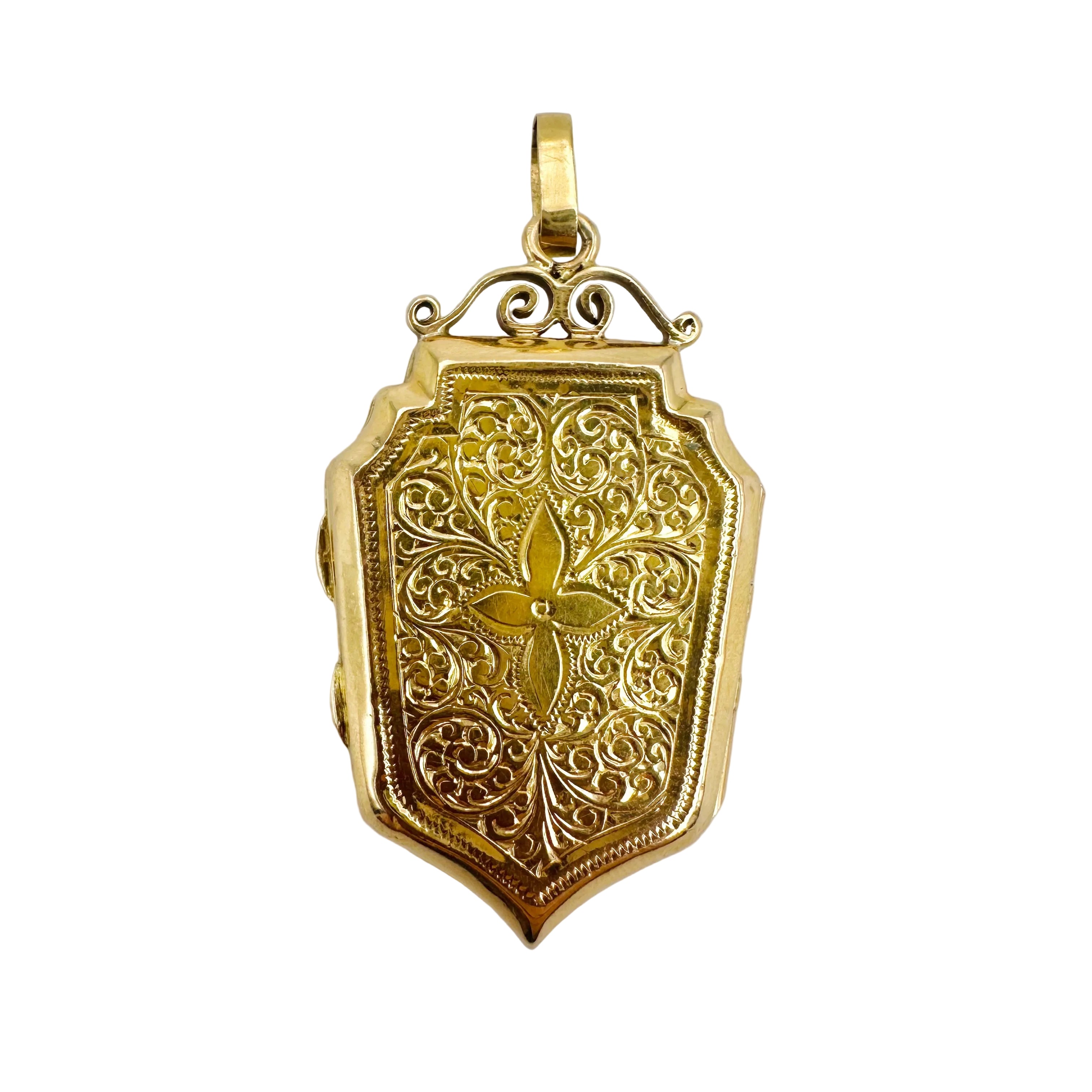 Pendentif Médaillon Ancien en or jaune