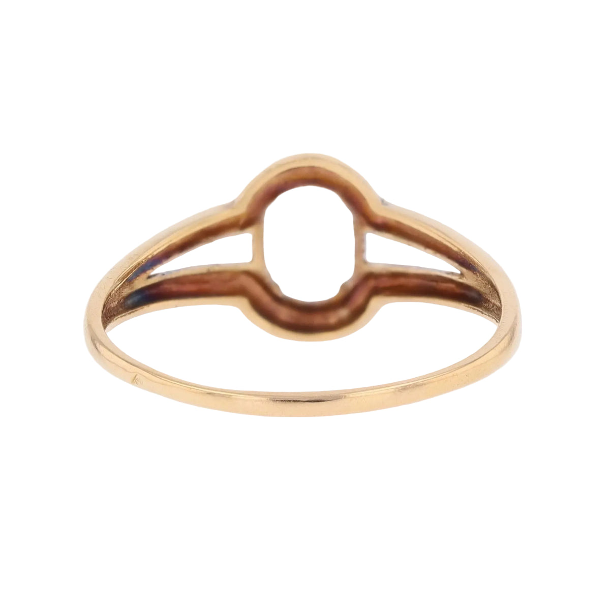 Bague Solitaire en or jaune et aigue-marine