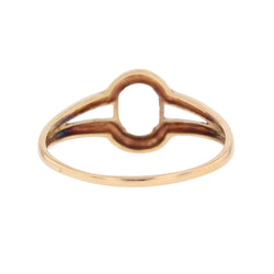 Bague Solitaire en or jaune et aigue-marine