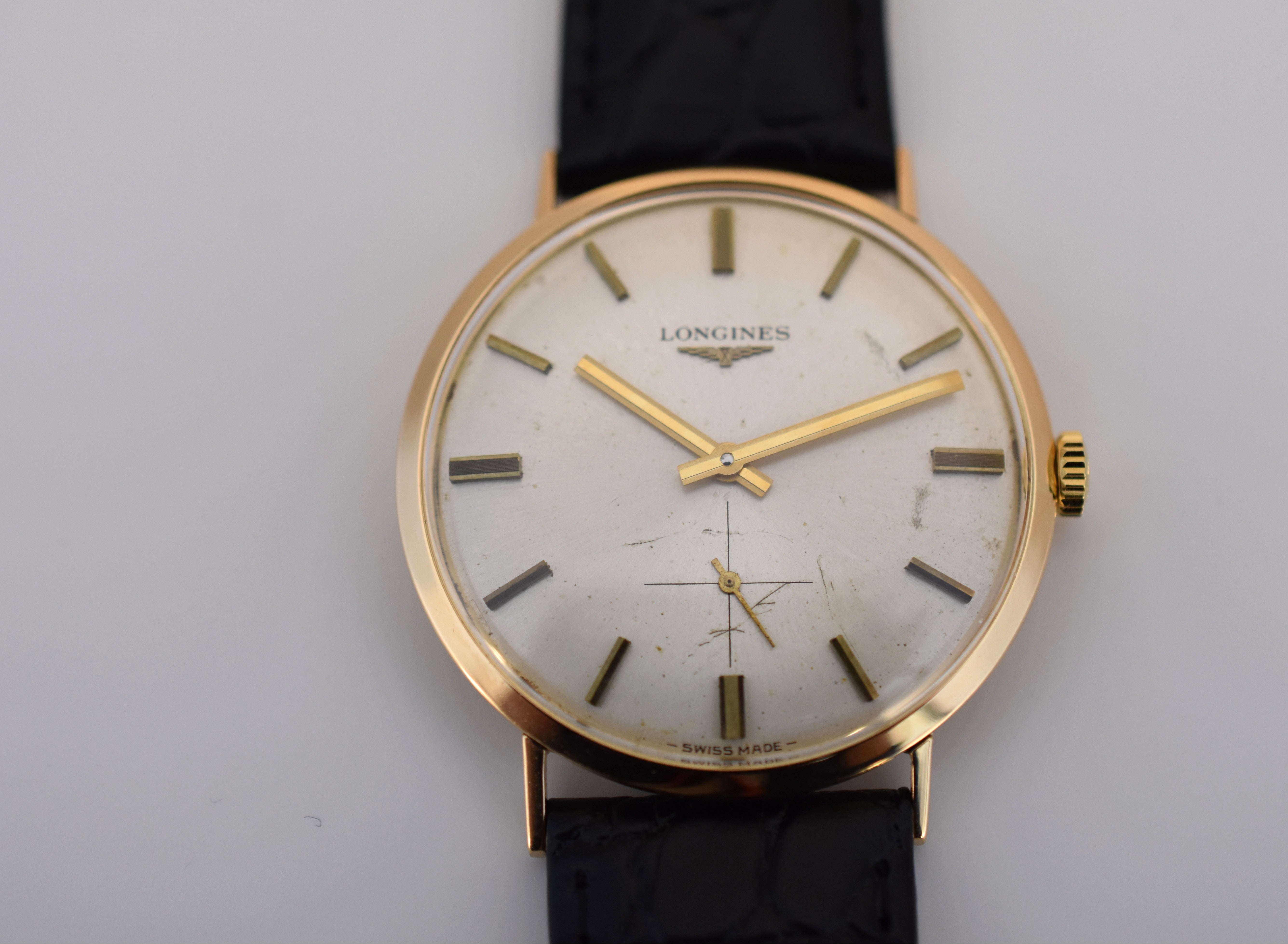 Longines "Classic Man", Calibre mécanique 420, or jaune 18 carats 750/000, Circa 1968
