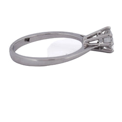 Bague Solitaire en or blanc et diamant