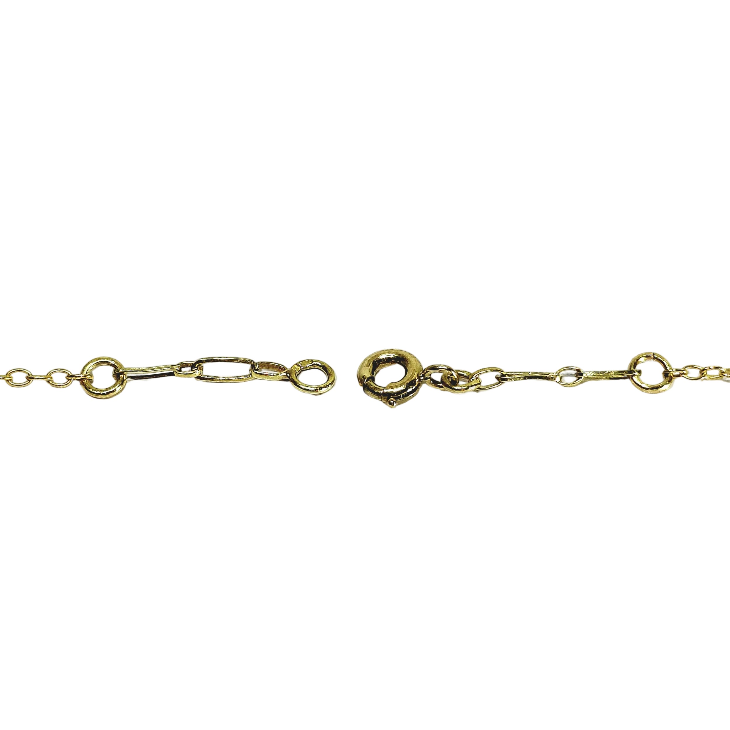 Collier Draperie en or champagne et perles