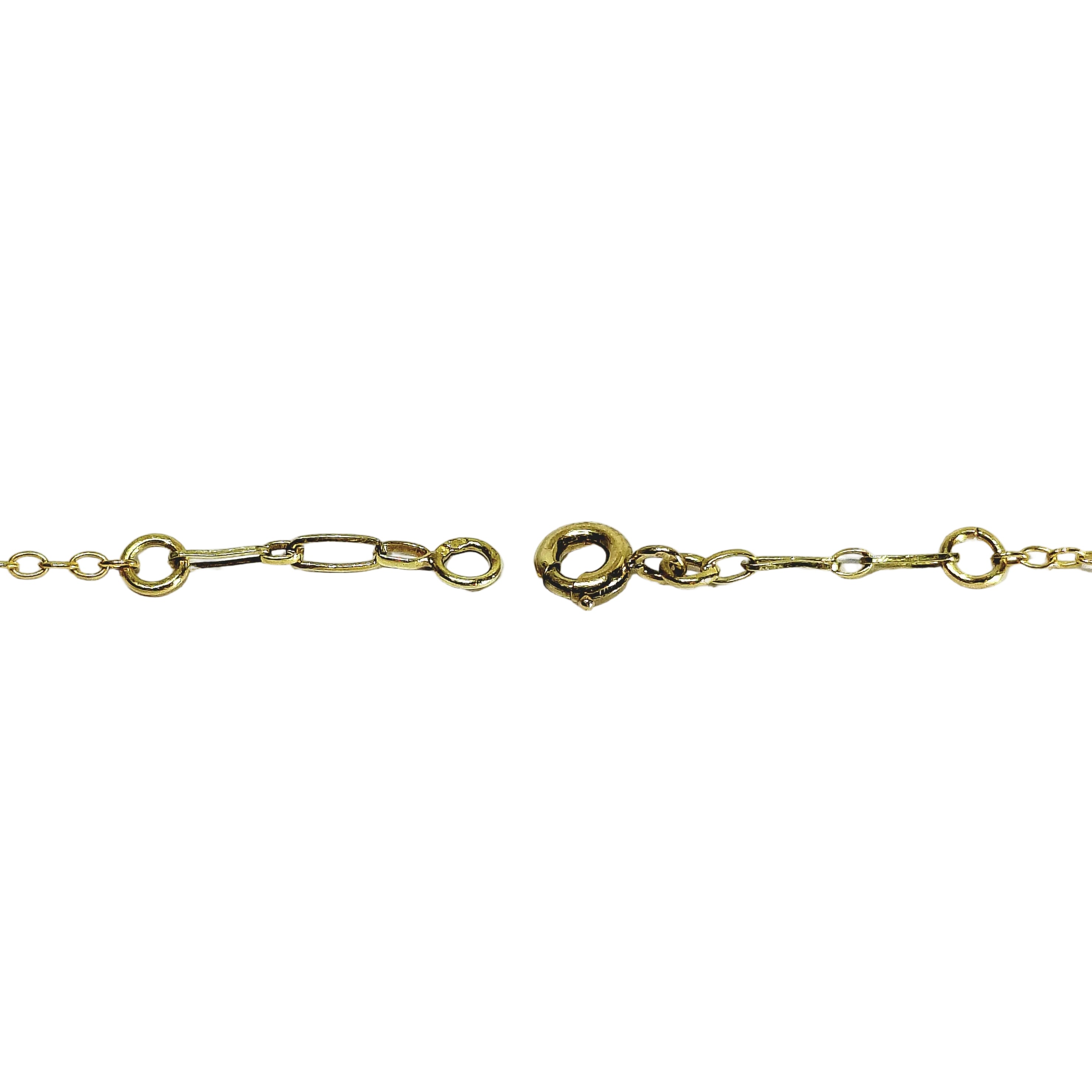 Collier Draperie en or champagne et perles