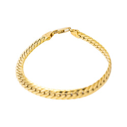 Bracelet Maille Anglaise Or jaune