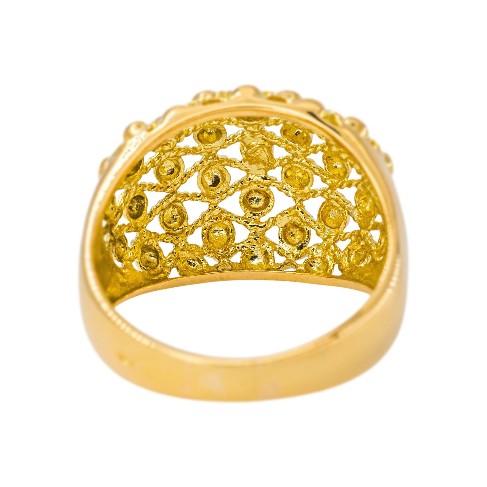 Bague Dôme en or jaune