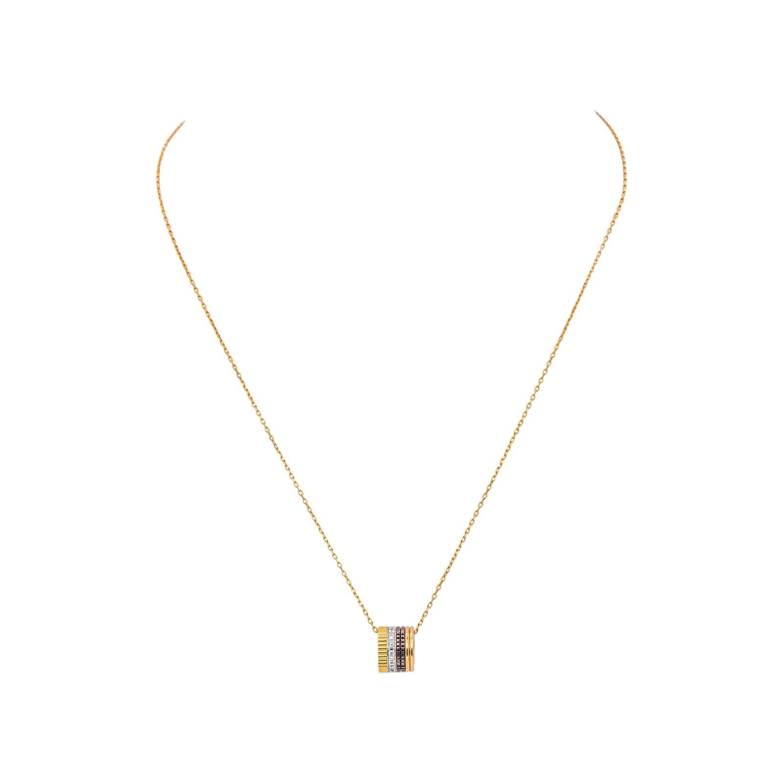 Boucheron Collier Quatre Or jaune Diamant