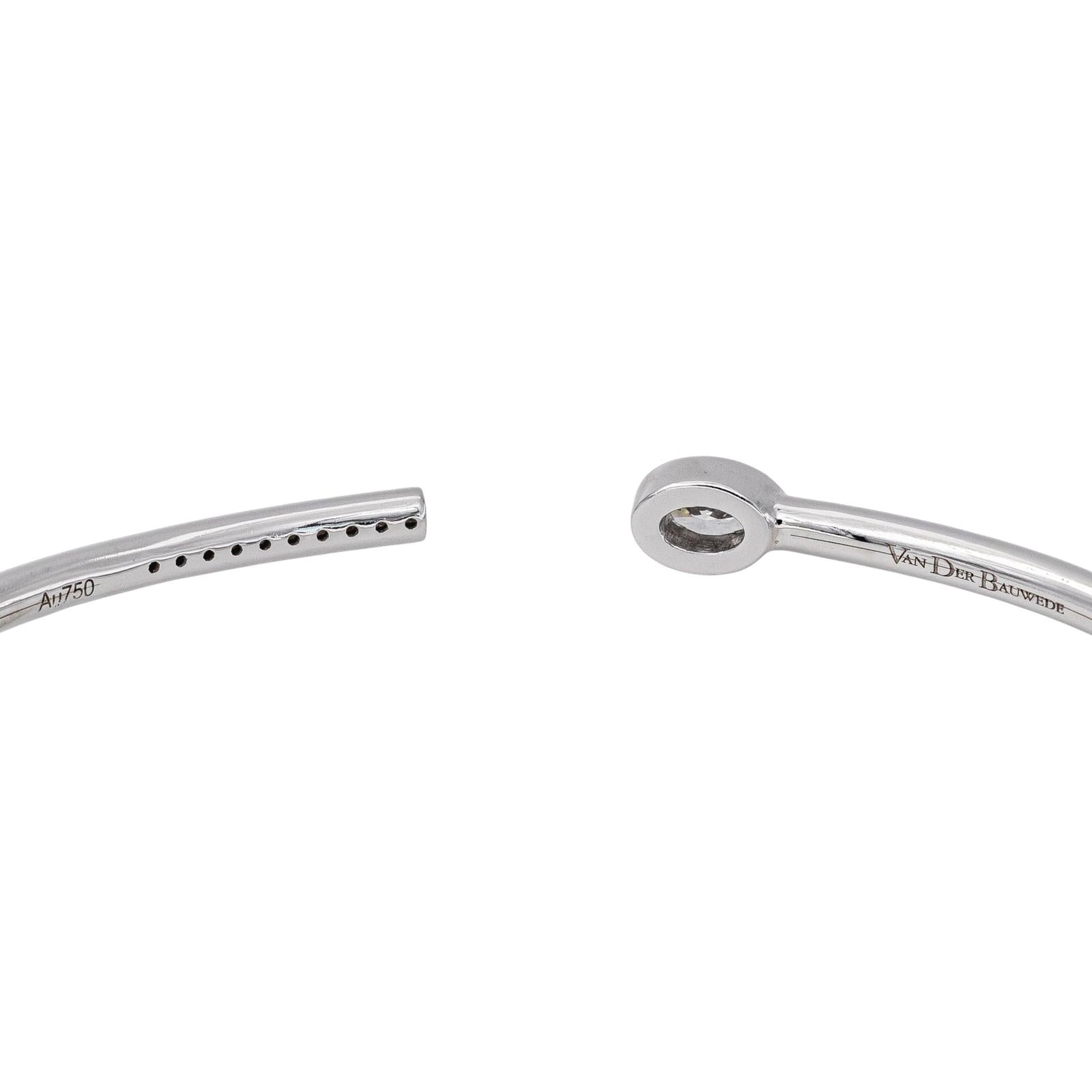 Van der Bauwede Bracelet Jonc Vendôme Or blanc Diamant