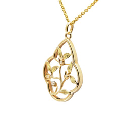 Pendentif en or jaune et perles