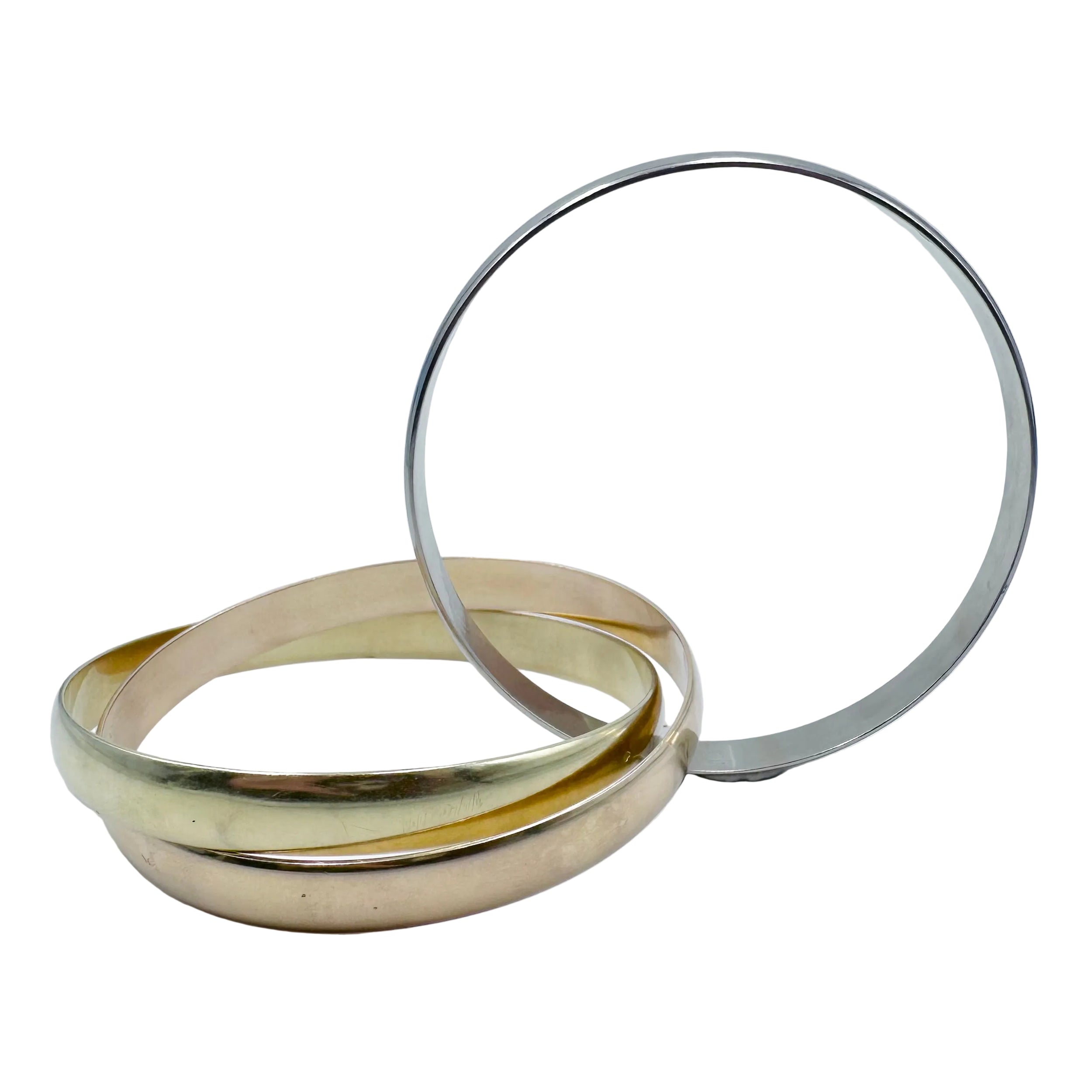 Bracelet Jonc en or jaune, or blanc et or rose