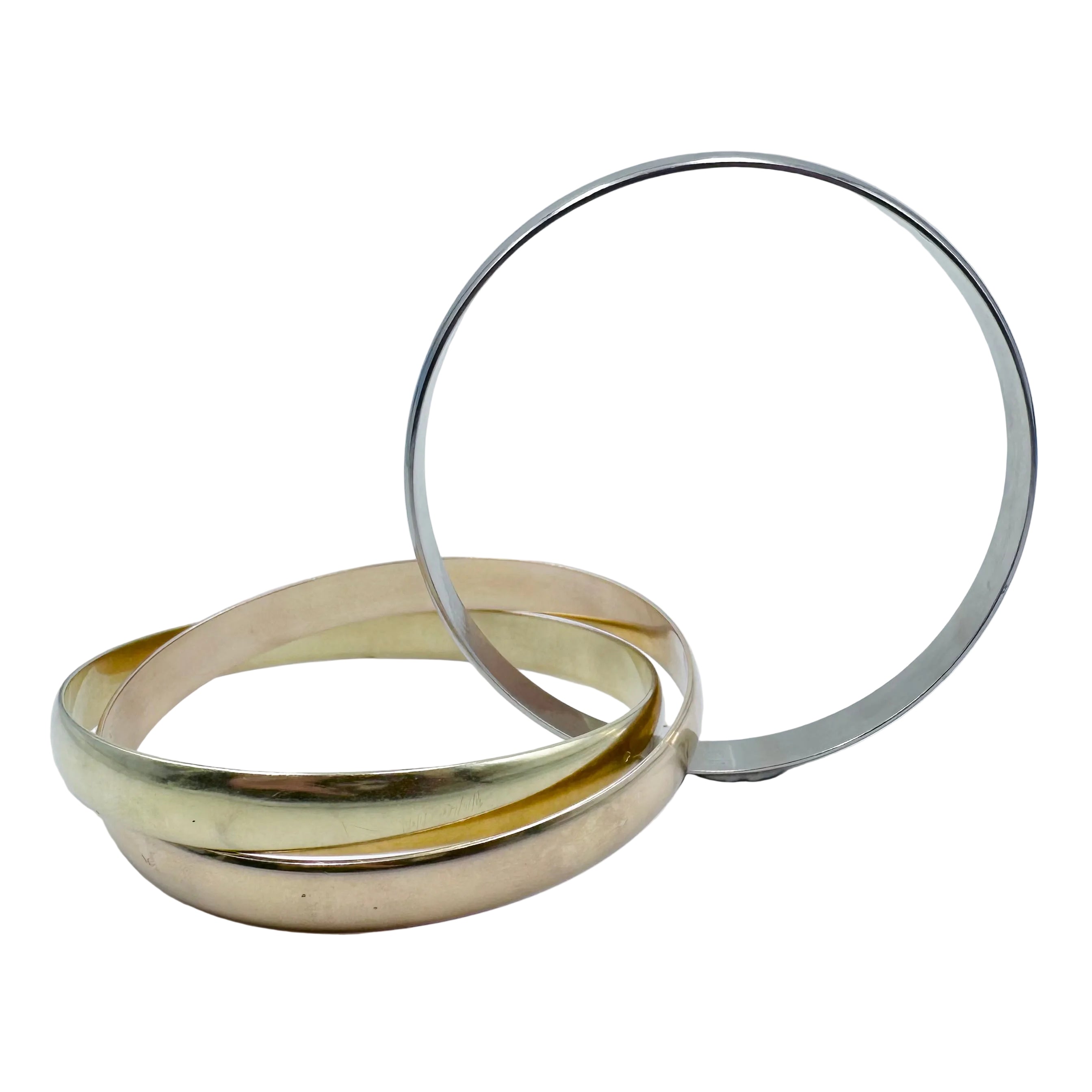 Bracelet Jonc en or jaune, or blanc et or rose