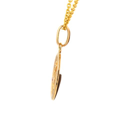Pendentif AUGIS en or jaune, rubis et diamant