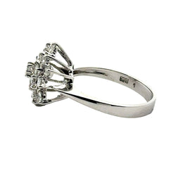 Bague Cocktail en or blanc et diamants