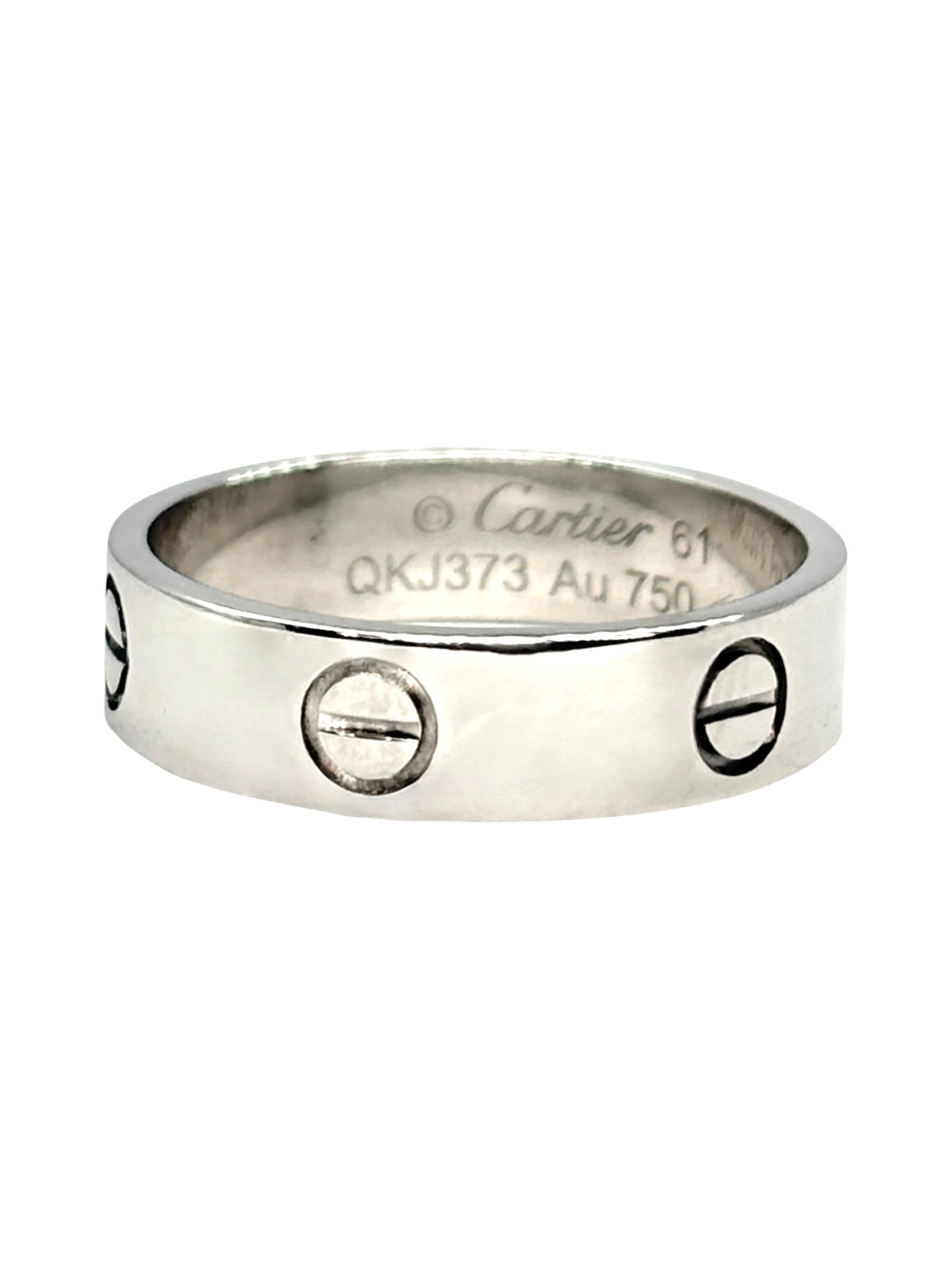 Bague Alliance CARTIER Love en or blanc