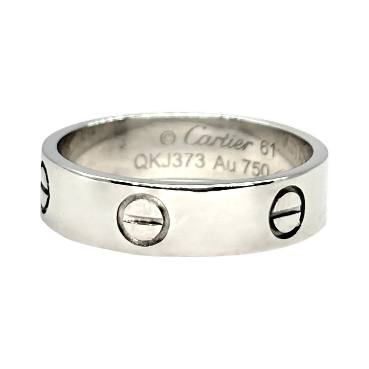 Bague Alliance CARTIER "Love" en or blanc