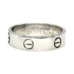 Bague Alliance CARTIER "Love" en or blanc