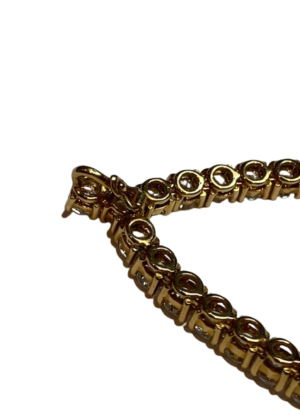 Collier Rivière en or jaune et diamants