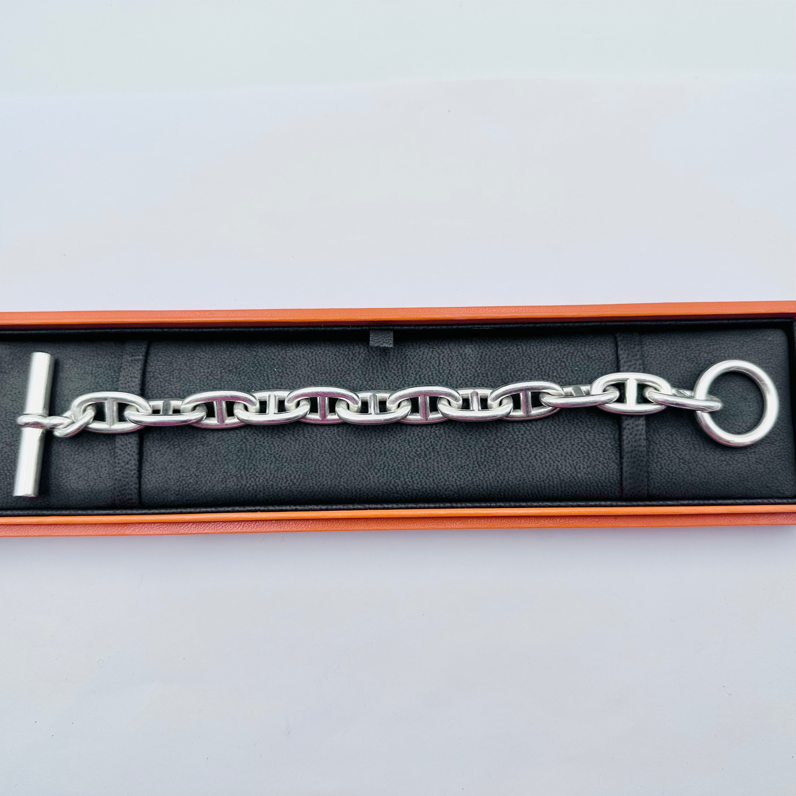 Bracelet HERMÈS "Chaîne d'ancre" en argent