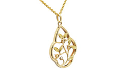 Pendentif en or jaune et perles