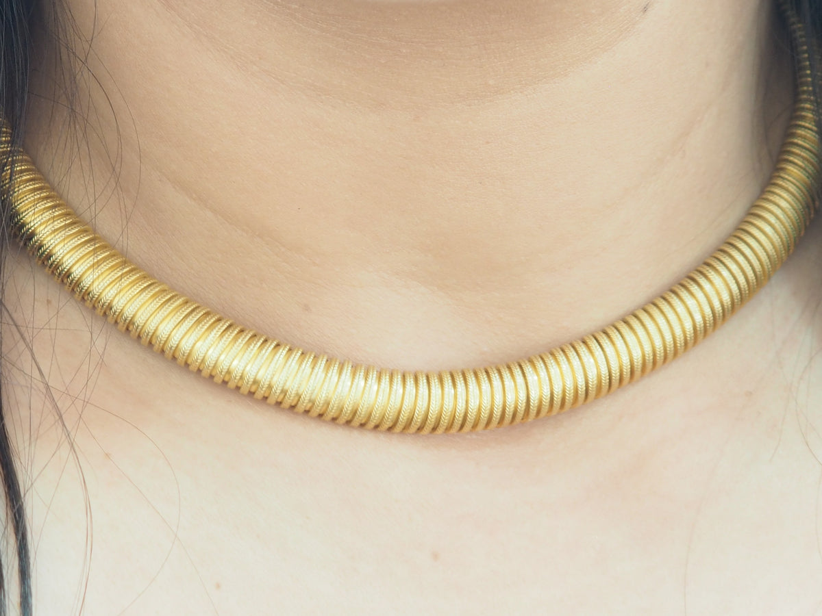 Collier Tubogas en or jaune