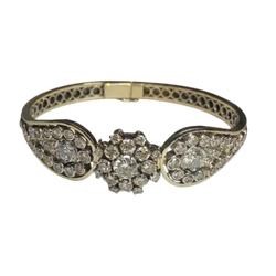 Bracelet en or blanc et diamants