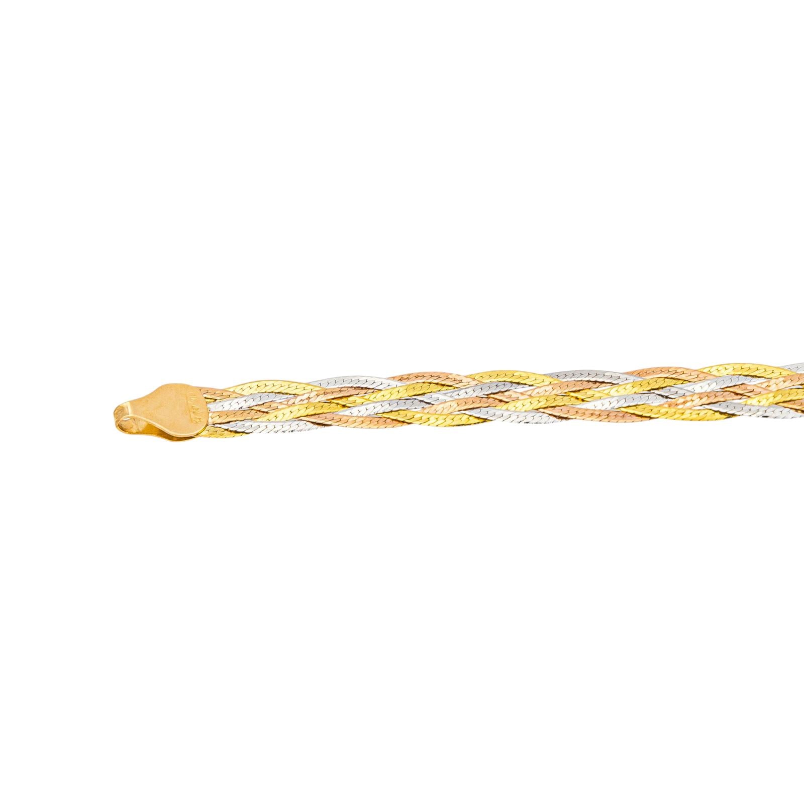 Collier 3 ors Or jaune