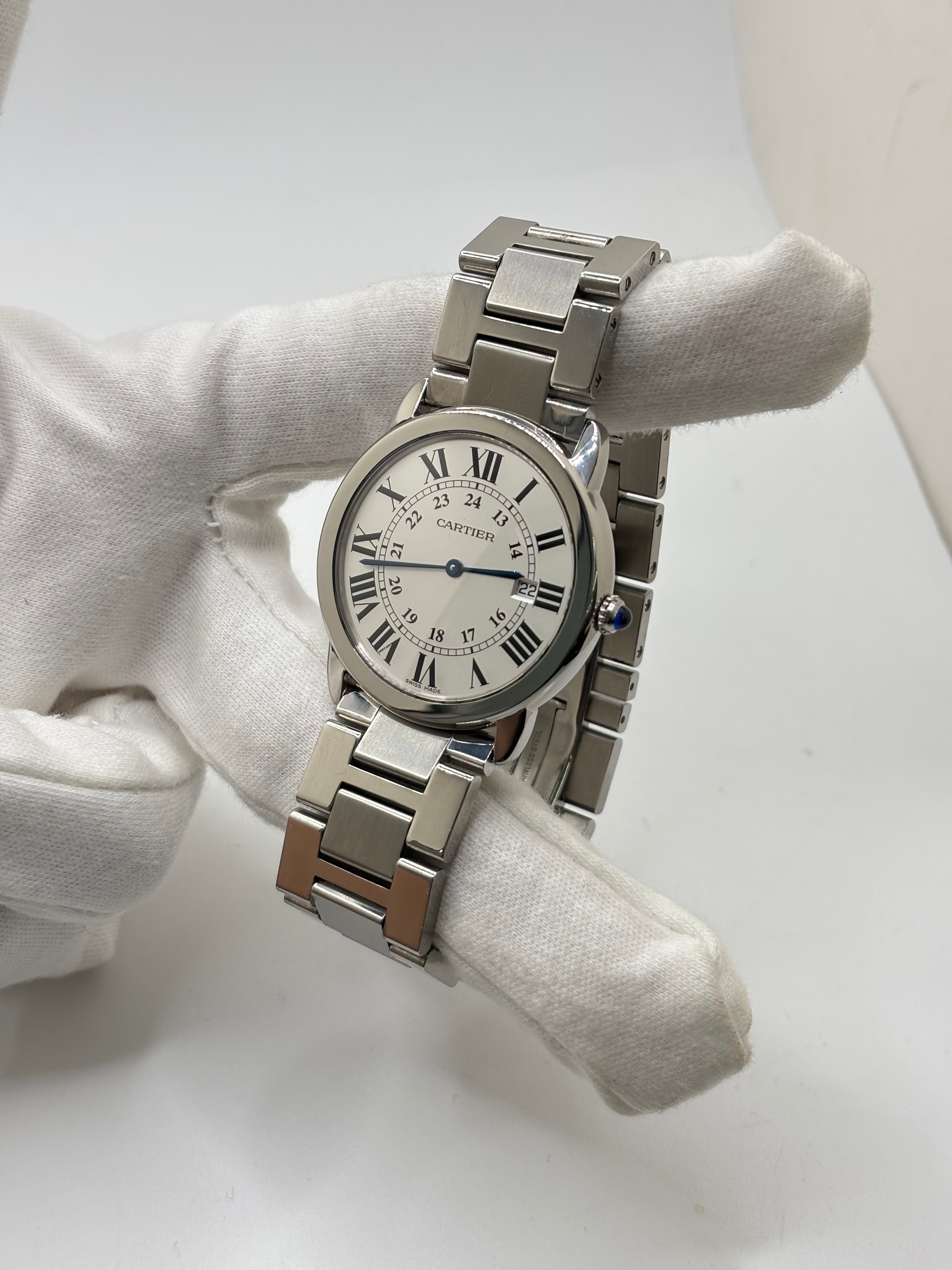 Montre CARTIER "Ronde Solo" en acier