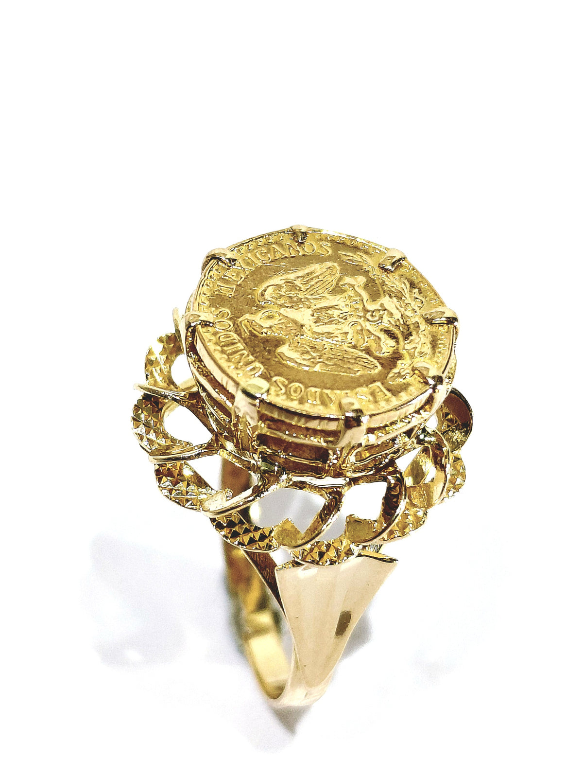Bague or jaune Dos Pesos