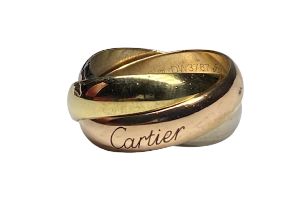 Bague Alliance CARTIER "Trinity" GM en or blanc, or jaune et or rose