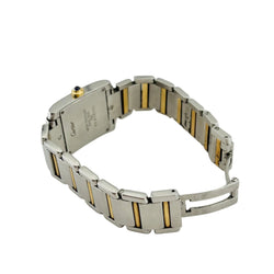 Montre CARTIER "Tank française" en or jaune et acier