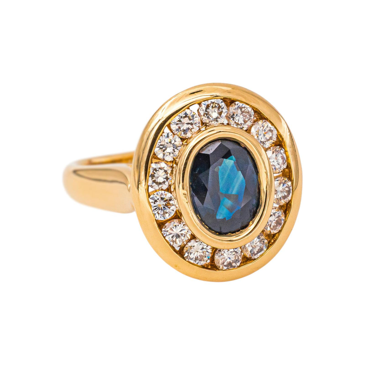 Bague Pompadour Or jaune Saphir