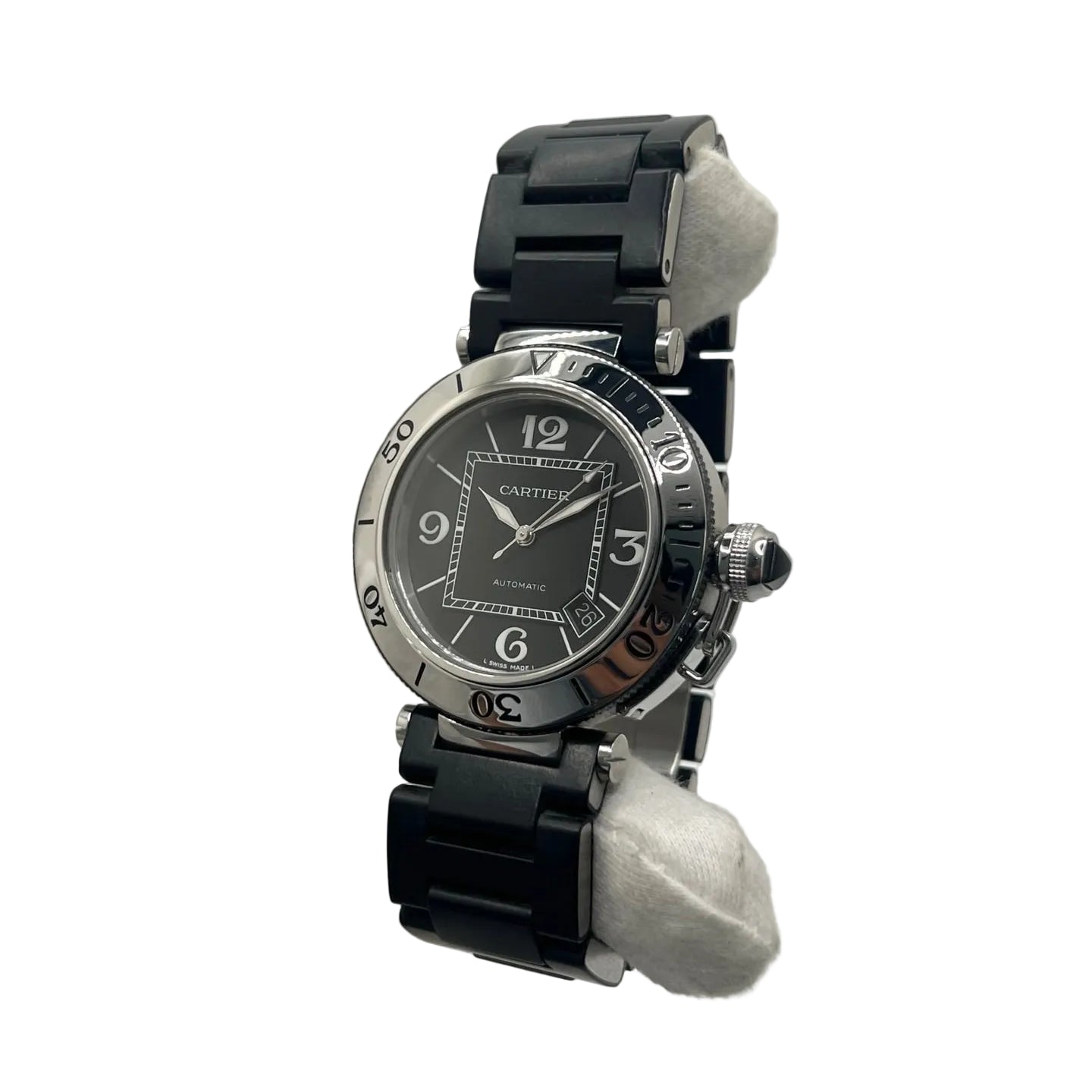 Montre CARTIER "Pasha" en acier