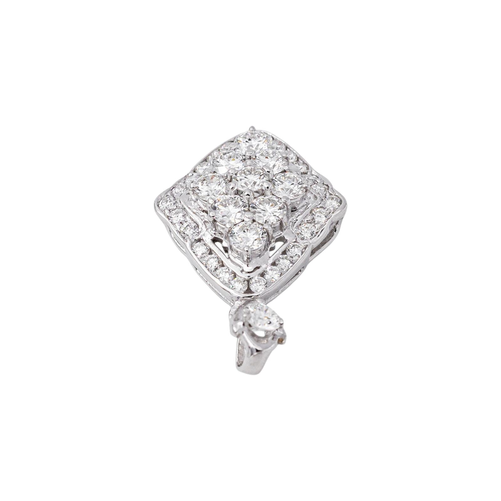 Pendentif Or blanc Diamant