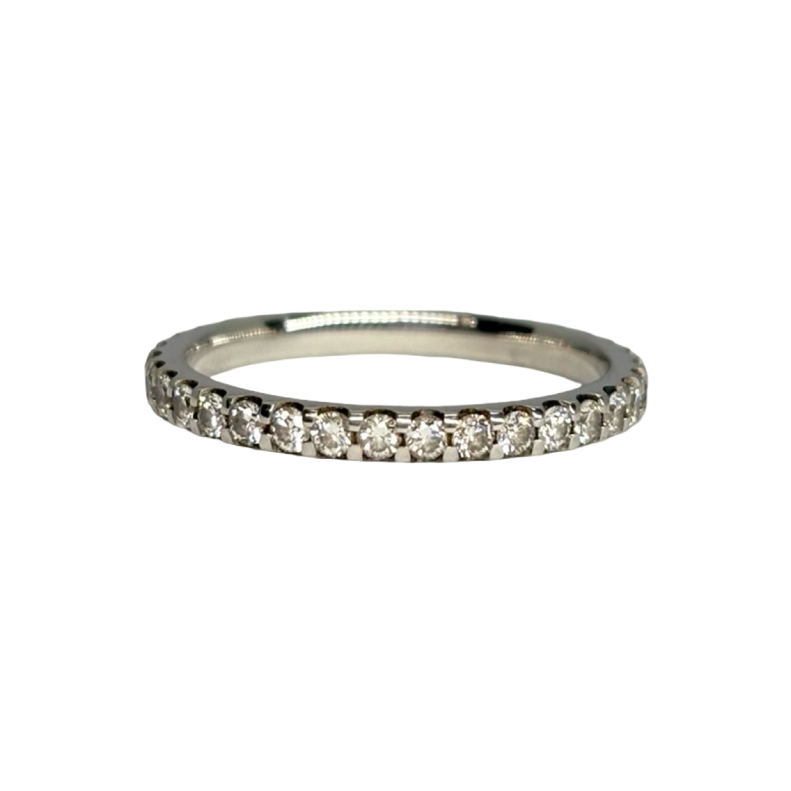Bague Alliance en or blanc et diamants