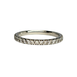 Bague Alliance en or blanc et diamants