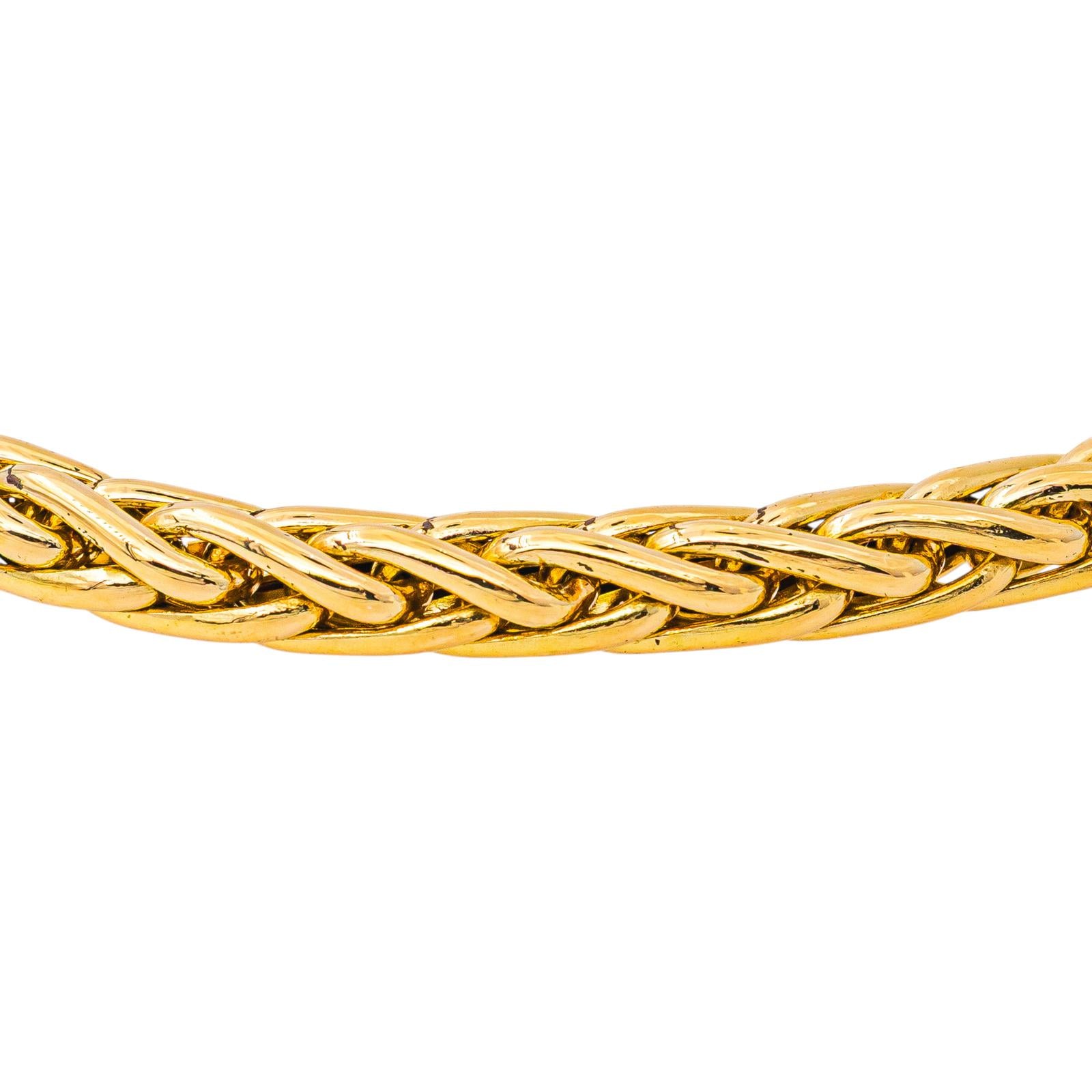 Bracelet Maille palmier Or jaune