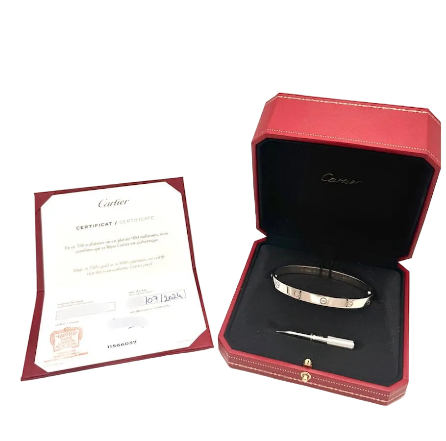Bracelet Jonc CARTIER "Love" en or blanc