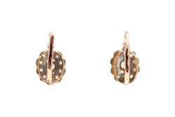 Boucles d'oreilles Dormeuses en or jaune et diamants