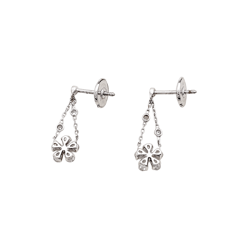 Earrings Messika , "Spring" white gold, diamonds.