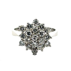 Bague Cocktail en or blanc et diamants