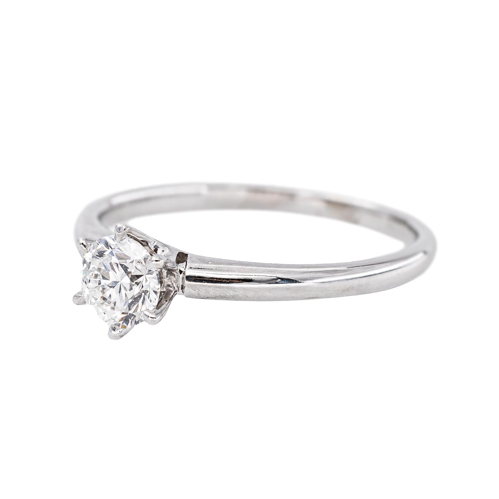 Bague Solitaire Or blanc Diamant