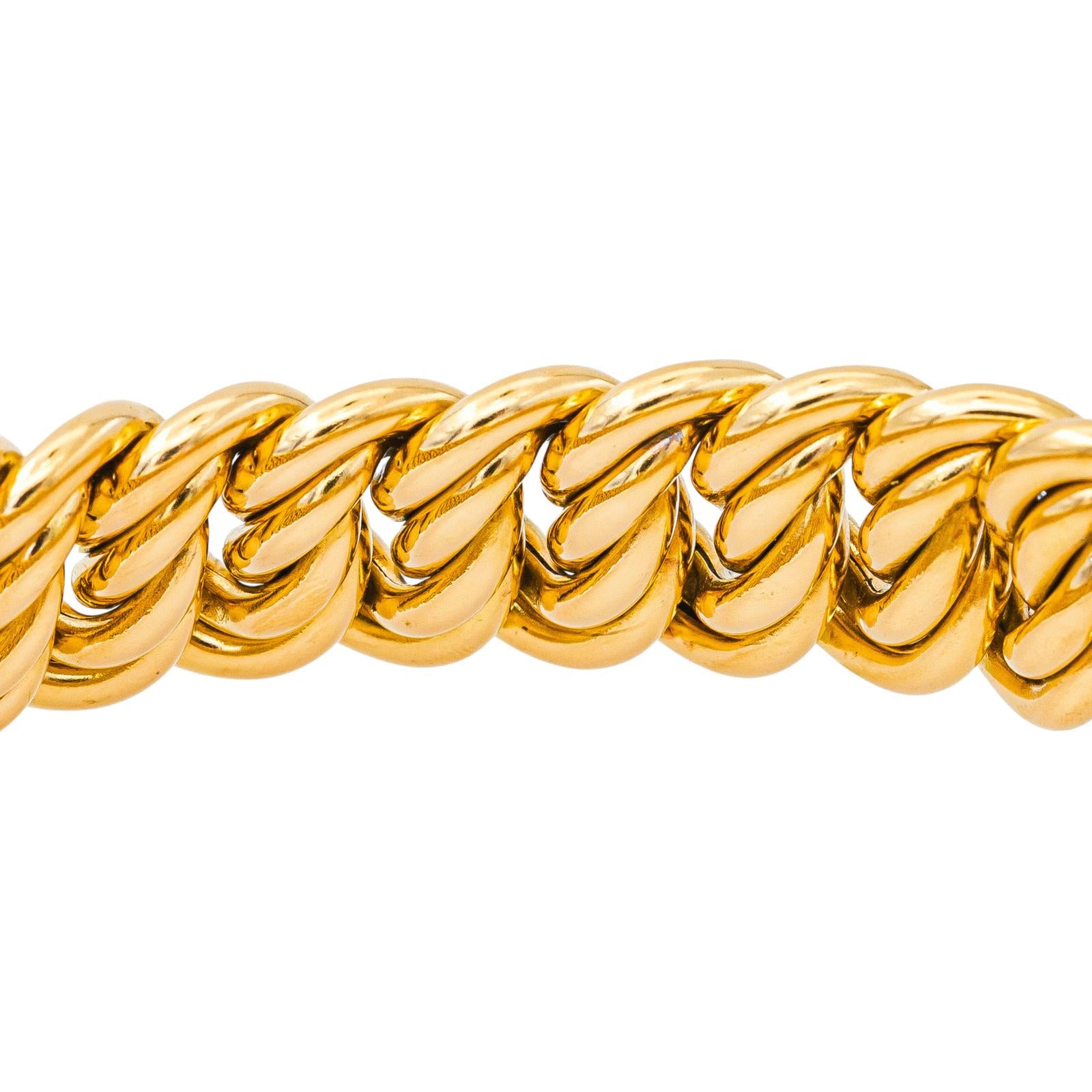 Bracelet Maille américaine Or jaune